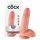 King Cock 18 cm Dildo mit Hoden - Natur