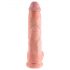 King Cock 10 großer Dildo mit Hoden (25 cm) - Natur