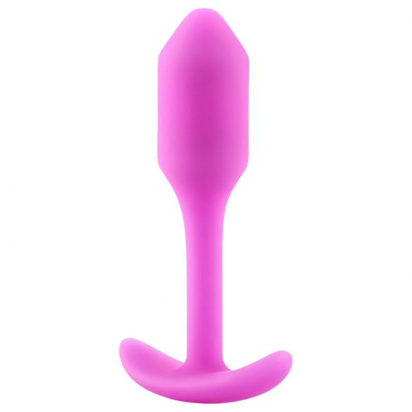 b-vibe Snug Plug 1 - Analplug mit Gewicht (55g) - Pink