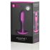 b-vibe Snug Plug 1 - Analplug mit Gewicht (55g) - Pink