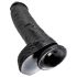 King Cock 10 Hoden Dildo (25 cm) - Schwarz