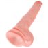 King Cock 14 großer Dildo mit Hoden (35cm) - natur