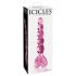 Icicles No. 43 - Perlen-Herzglas-Dildo (pink)