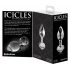 Icicles Nr. 44 - Konischer Glas Analplug (transparent)