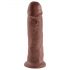 King Cock 10 - großer Saugnapf-Dildo (25cm) - braun