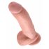 King Cock 9 – Natürlicher Dildo mit Haftfuß und Hoden (23cm)