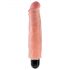 King Cock 7 Wassertight Vibrator - 18cm Natur