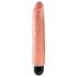 King Cock 10 Stiffy - Wasserdichter, naturgetreuer Vibrator (25cm) - Hautfarbe