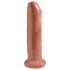 King Cock 7 - realistisch Dildo (18cm) - dunkle Natur