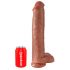 King Cock 15 - riesen Dildo (38cm) - dunkler Naturton