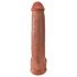 King Cock 15 - riesen Dildo (38cm) - dunkler Naturton