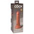 King Cock Elite 6 - realistischer Saugnapf-Dildo (15 cm) - dunkel