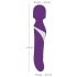 Javida Wand & Pearl - 2in1 Massagevibrator (Lila)