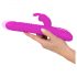 SMILE Rabbit - Akku-Rotationsvibrator mit Klitorisarm (Pink)