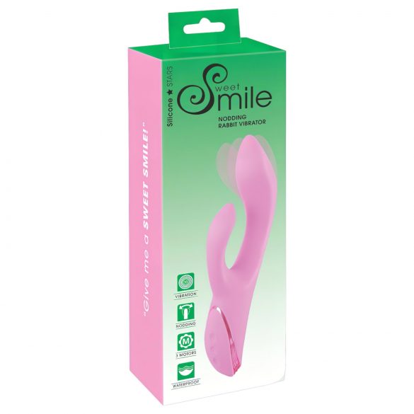 SMILE Nodding - Akkus Klitorisvibrator mit nickendem Arm (Pink)