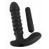 Black Velvet gerippter Vibrator - mittel (schwarz)