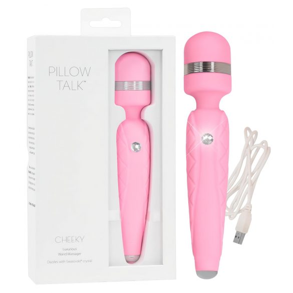 Pillow Talk Cheeky Wand - Aufladbarer Vibrator-Massagestab (Pink)