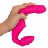 Double2Teaser - Ohne Gurt: Aufladbarer Vibrator (Pink)