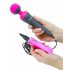 PalmPower Wand - Vibrierender Massagierer mit Powerbank (pink-grau)