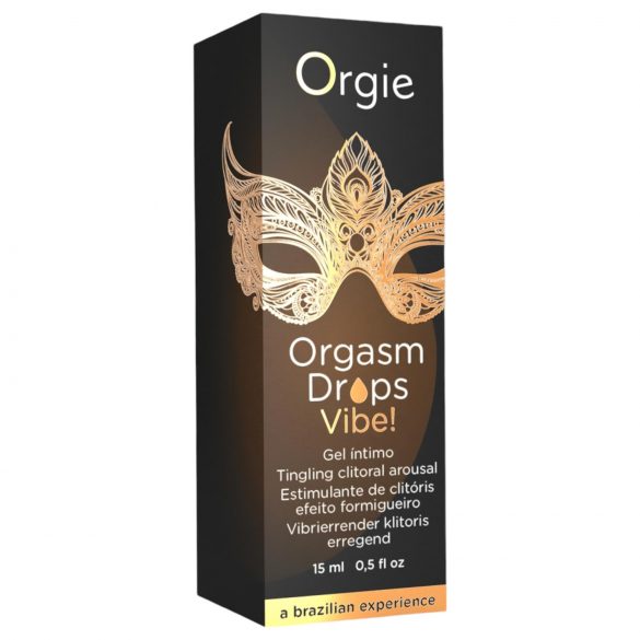 Orgie Orgasm Drops Vibe - prickelndes Intimgel für Frauen (15ml)