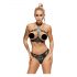 ZADO - Lederset mit Strap-On Slip (schwarz) - L/XL