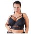 Cottelli Plus Size - Spitzendetail-BH mit Trägern (Schwarz) - 85E