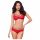 Obsessive 860-SET-3 - Rosiges Spitzen-BH-Set (Rot) - L/XL