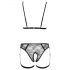 Cottelli - Kettenhalsband-Set - 2-teilig (schwarz)