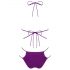 Obsessive Balitta - Glänzendes Neckholder-Bikini (Lila) - M