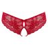 Cottelli - Offene Damen-Panty mit Schleife (Rot)