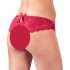 Cottelli - Offene Damen-Panty mit Schleife (Rot) - L