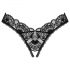 Obsessive Donna Dream - Spitzen-String ouvert (schwarz)