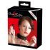 Bad Kitty - Silikon-Halsband mit Leine (Schwarz)