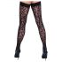 Cottelli Legwear - Schwarze Leoparden-Overknees - 3