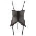 Cottelli - Spitzenvolant Strumpfhalter Top (schwarz) - 85C/XL