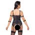 Cottelli Bondage - Riemen-Top mit Handfesseln und String (schwarz) - L