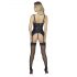 Abierta Fina - Hebe-Top mit Strumpfhalter (Schwarz) - L