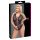 Cottelli Curves Plus Size - Transparenter Body mit Muster (Schwarz)