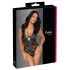 Cottelli Party - Schwarz Body mit Blumenmuster - M