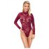 Cottelli - Transparenter Spitzenbody (Rot) - L