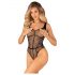 Obsessive B336 - Transparenter Netz-Body, offen (schwarz) - S-L