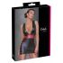 Cottelli Party - Eng anliegendes Streifenkleid (schwarz-rot) - XL