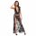 Noir - Transparente Maxikleid mit Blumenmuster (Schwarz) - M