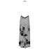 Noir - Transparente Maxikleid mit Blumenmuster (Schwarz) - M