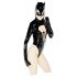 Black Velvet - Langarm Batwoman Body (schwarz) - L