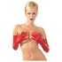 Lange Latexhandschuhe Unisex (Rot) - M