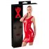 Latex Minikleid ohne Ärmel (rot) - M