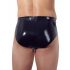 Latex Herren-Shorts mit innerem Anal-Dildo (schwarz) - M