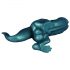 Toppedmonster - Dinosaurier Silikon Dildo - 26 cm (Türkis)