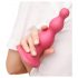 Strap-on-me Perlen M - Perlendildo mit Sockel (Pink)